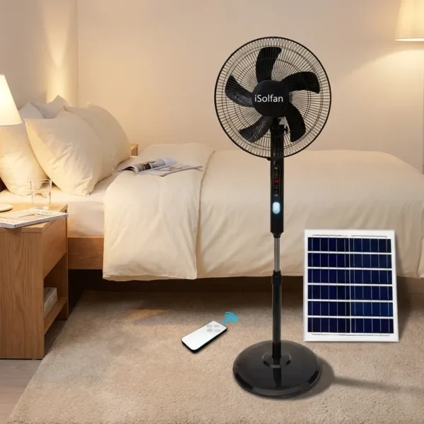 Oscillating Stand Fan, Solar, Solar Panel +DC, 25 W(0.03hp) - view 6