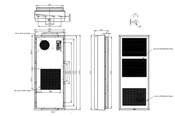 Outdoor Air Conditioner, 5000w, 220±15% VAC~50Hz - view 2