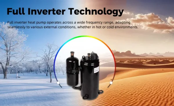 Outdoor Air Heat Pump, R410A/R32, 30/50KW, Inverter, Solar - view 5