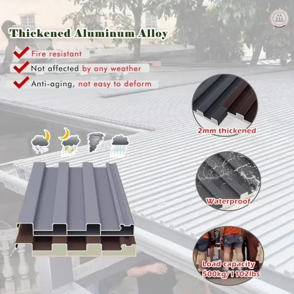 Outdoor Aluminum Sandwich Panel, Roof, 100% QC Testing - view 3