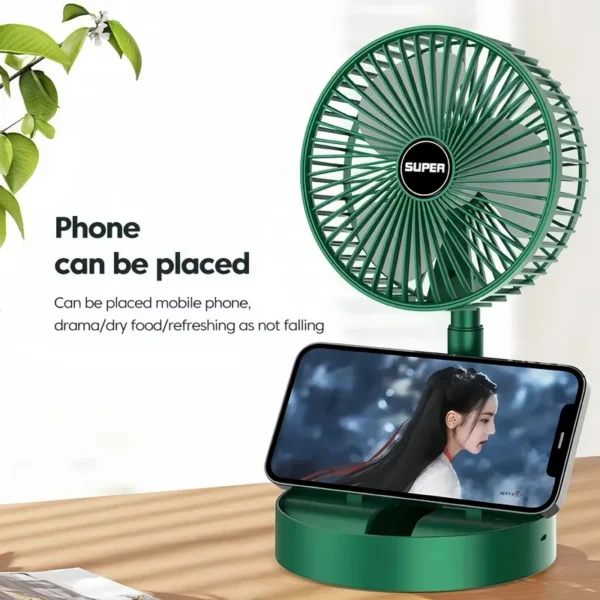 Outdoor Electric Fan, Portable, 5 V, Battery - view 2