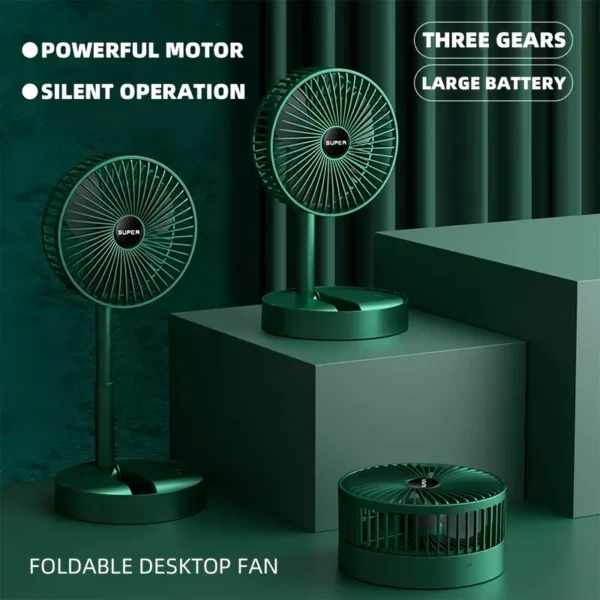 Outdoor Electric Fan, Portable, 5 V, Battery - view 3