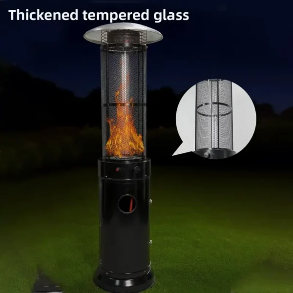 Outdoor Gas Heater, Stainless, Steel, 000W, LPG - view 2