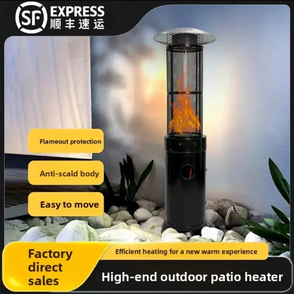 Outdoor Gas Heater, Stainless, Steel, 000W, LPG - view 5