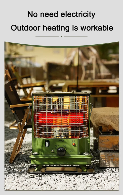 Outdoor Kerosene Heater, Portable, 4L, 2400W - view 3