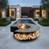 Outdoor Multifunctional Fireplace, BBQ, Steel Plate