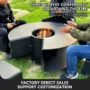 Outdoor Multifunctional Fireplace, BBQ, Steel Plate - view 4