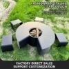 Outdoor Multifunctional Fireplace, BBQ, Steel Plate - view 5