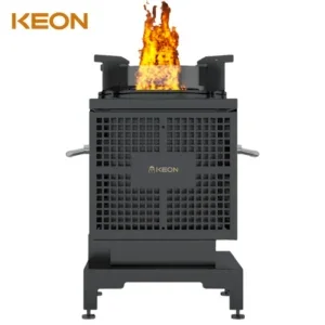 Outdoor Wood Pellet Stove, KEON, Portable, Stainless, Steel