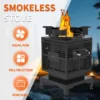 Outdoor Wood Pellet Stove, KEON, Portable, Stainless, Steel - view 3