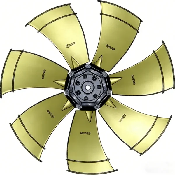 Outer Diameter Axial Fan, Aluminum, Plastic - view 2