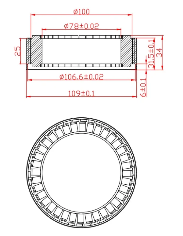 Outer Rotor Bldc Motor, WK10025, Brushless - view 5