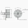 Outrunner Bldc Motor, 72mm, 48V, 100W, 2N.m - view 3