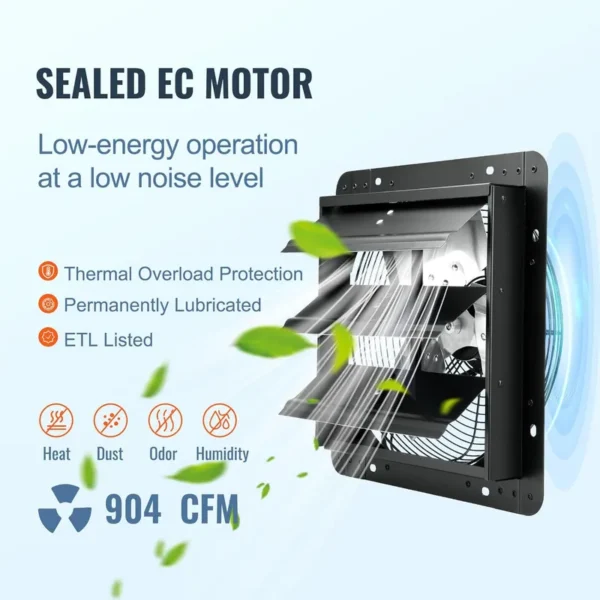 Overload Protection Exhaust Fan, 220-240 V, 550-5300 m³ - view 6