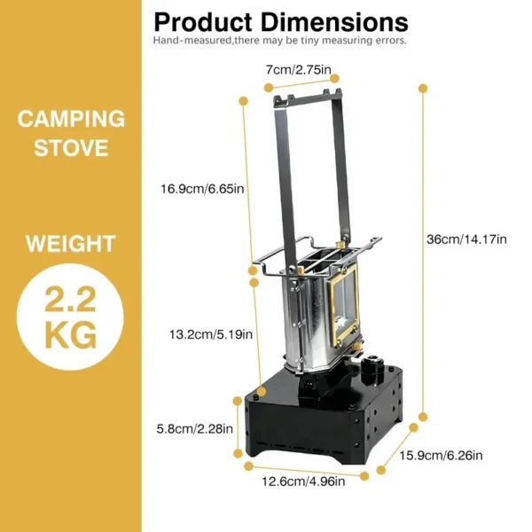 Patio Camping Kerosene Stove, INBESTCAMP, Stainless Steel - view 5