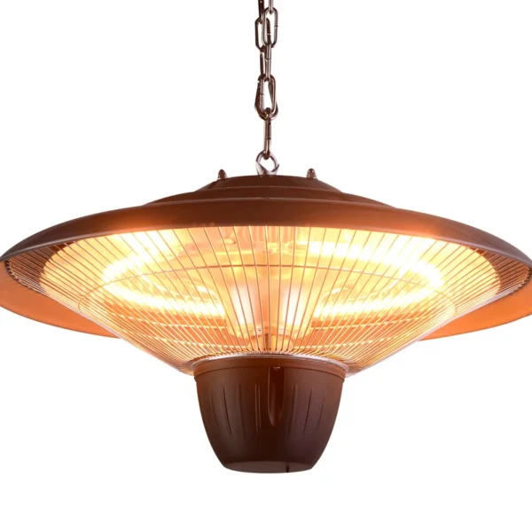 Patio Ceiling Radiant Heater, Electric, Aluminum