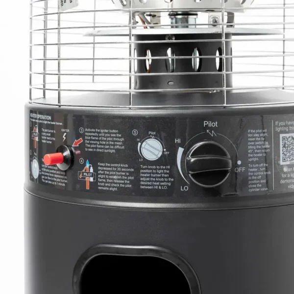 Patio Gas Heater, 13KW, Portable, Steel - view 2