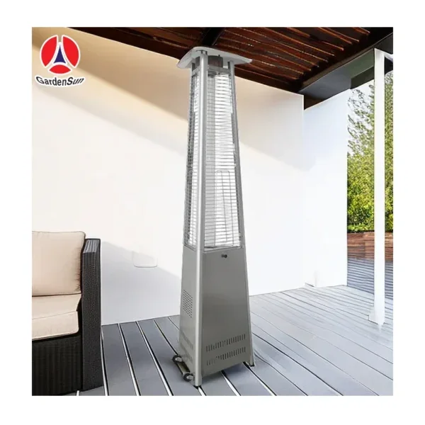 Patio Gas Heater, Stainless, Steel