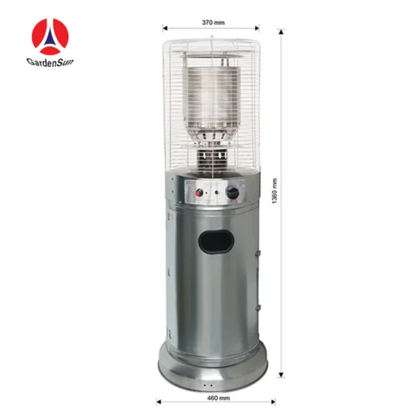 Patio Heater, 11KW, Stianless Steel - view 4