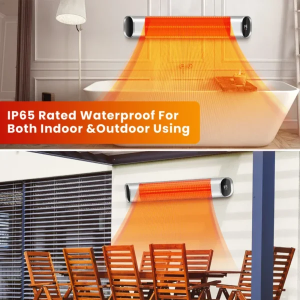 Patio Heater, 1500W, Wall - view 4