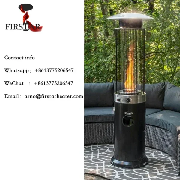 Patio Heater, 5000-13000W, Steel - view 5