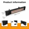 Patio Heater, Aluminium, 220-240V, 1800W - view 6