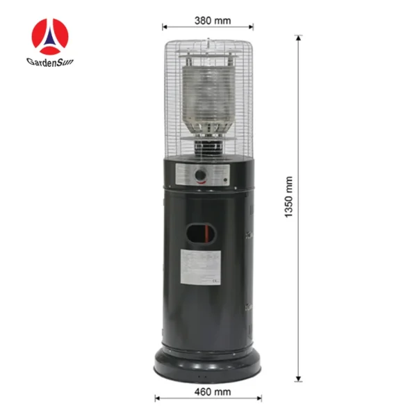 Patio Heater, Portable, 11KW, Stianless Steel - view 4