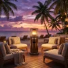 Patio Heater, Portable, Steel, 11kW