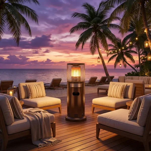 Patio Heater, Portable, Steel, 11kW