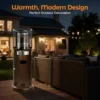 Patio Heater, Portable, Steel, 11kW - view 4