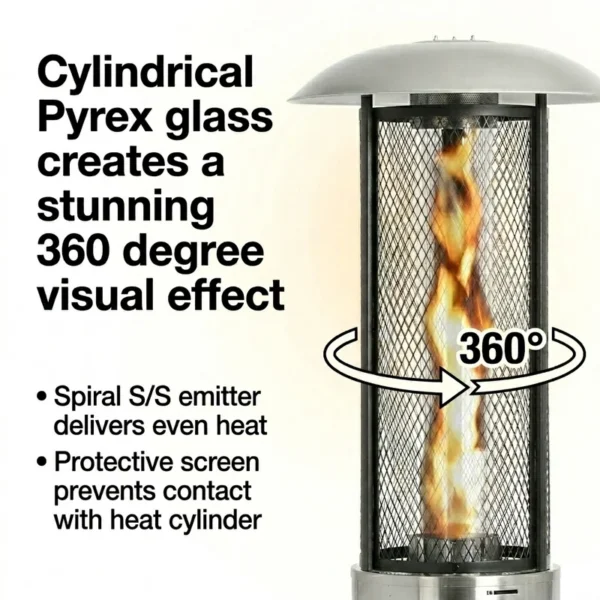 Patio Heater, Stainless, Steel - view 5