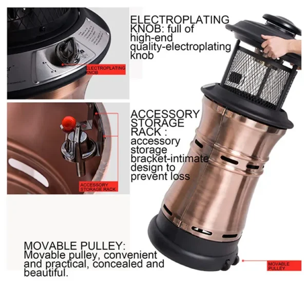Patio Heater, YASN, Waterproof - view 5