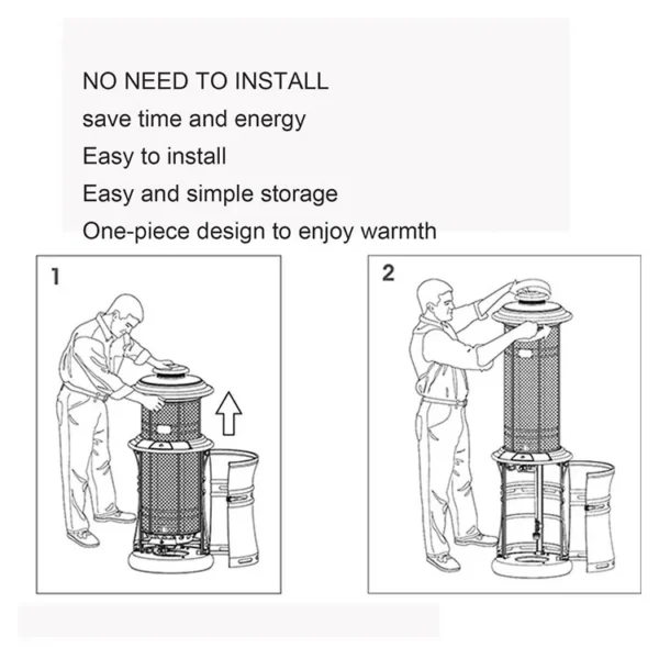 Patio Heater, YASN, Waterproof - view 6