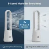 Pedestal Bladeless Fan, Brushless, 25 W(0.03hp), Plastic - view 6
