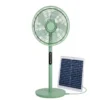 Pedestal Fan, 16'', Solar, Plastic, Brushless