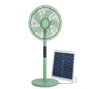Pedestal Fan, 16'', Solar, Plastic, Brushless