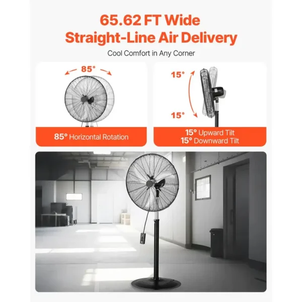 Pedestal Fan, 30-Inch, 85-Degree - view 3