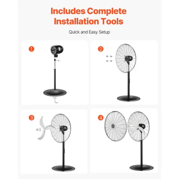 Pedestal Fan, 30-Inch, 85-Degree - view 5