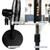 Pedestal Fan, Portable, 40, Plastic - view 2