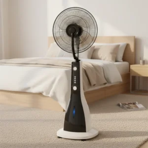 Pedestal Mist Fan, Plastic, Copper