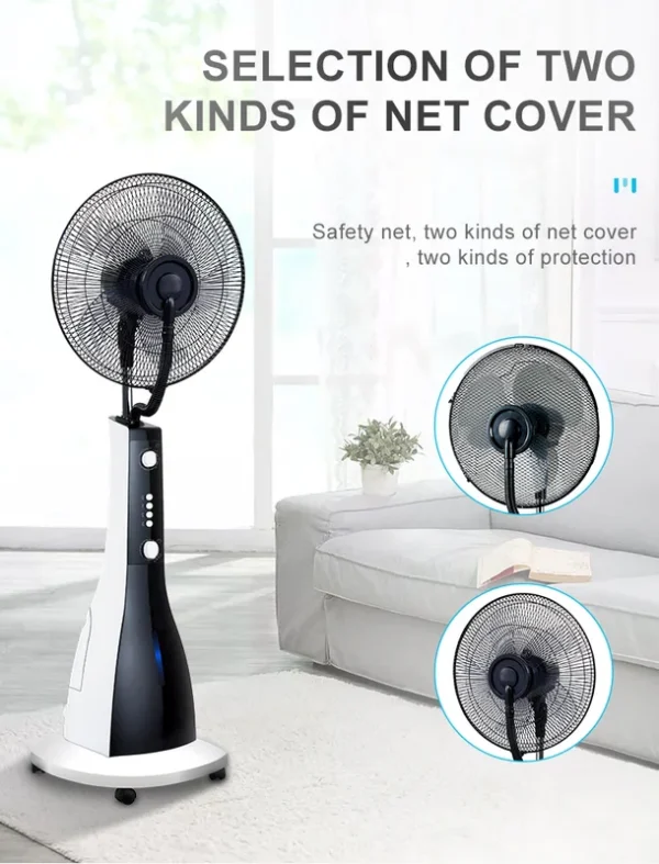 Pedestal Mist Fan, Plastic, Copper - view 2