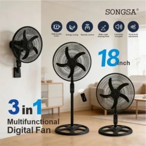 Pedestal Stand Fan, wall, 45, Plastic