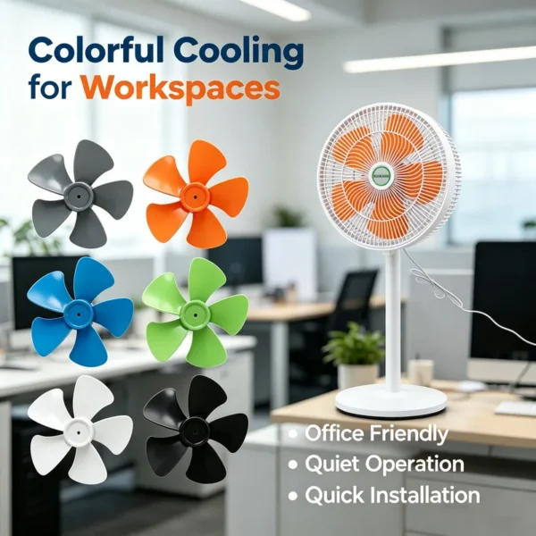 Pedestal Ventilation Fan, Electric, Plastic - view 2