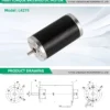 Permanent Magnet Brush Motor, LND, L4275, 24V, 3540 - view 6