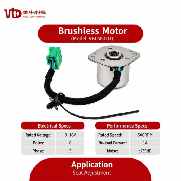 Phase Bldc Motor, 9V, 16V, Brushless, 35dB - view 5