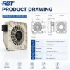 Phase Servo Spindle Motor, K2D250-AB32-05, K2D250-AB32-06 - view 3