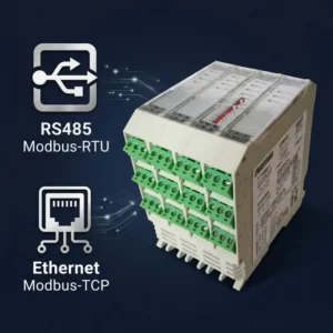 Pid Temperature Controller, 12-Channel, Plastic, Pt100, RS485