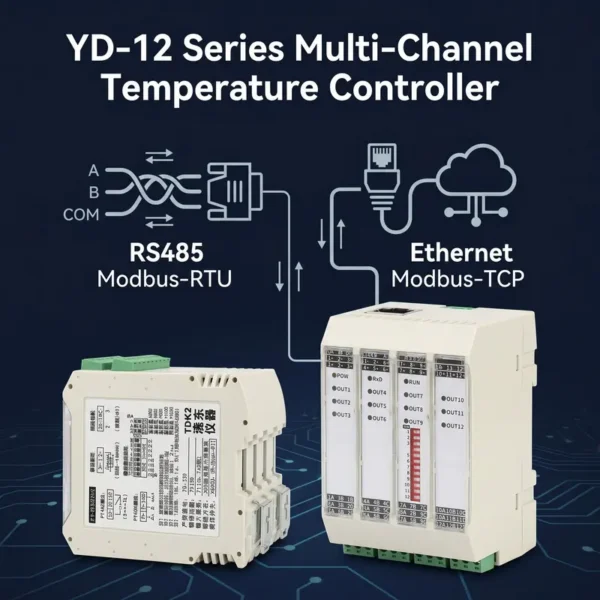 Pid Temperature Controller, 12-Channel, Plastic, Pt100, RS485 - view 6