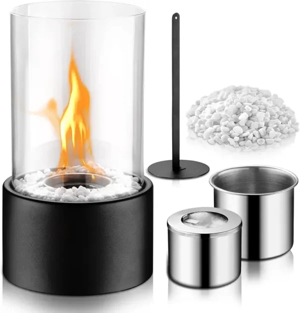 Pit Bioethanol Fireplace, Metal, Tabletop Fire Pit