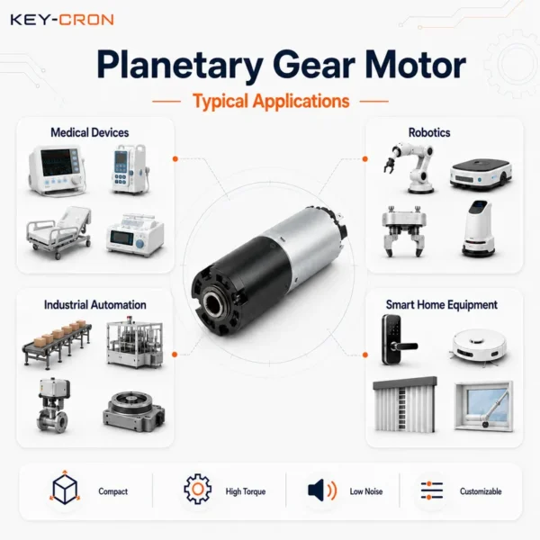 Planetary Gear Motor, 22mm, 12V, 24V - view 6